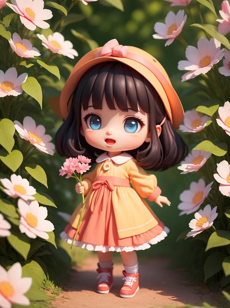 00103-941189227-(Masterpiece), (Best Quality), (Ultra Fine), (Full Body_ 1.2), girl, cute, open mouth, flower, outdoor, long sleeved, bangs, bla.png